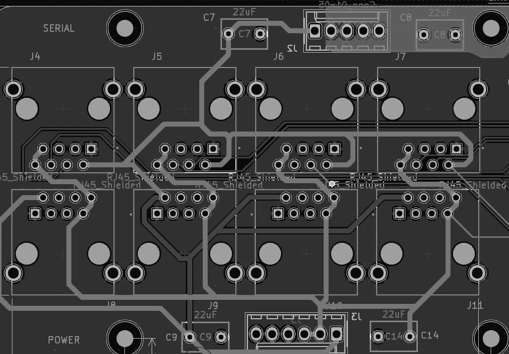 Layout view of the blinder control module